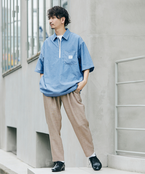 JOURNAL STANDARD relume(ジャーナルスタンダード レリューム)の「TEC CANVAS ワイドイージーパンツ(スラックス・メンズ・ブラック/ネイビー/ブラウン/オフホワイト・MEDIUM/LARGE)」の14枚目の写真