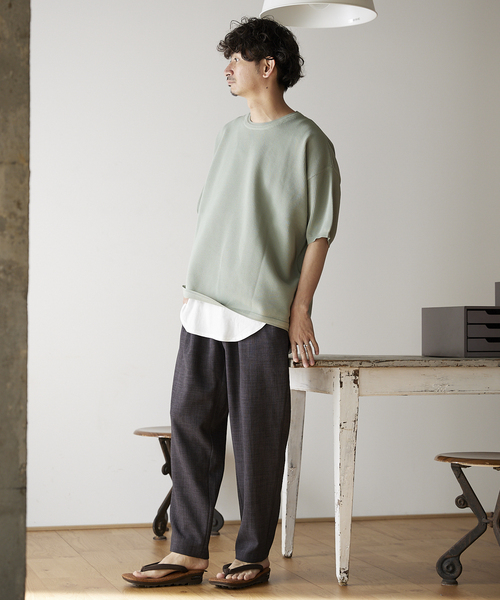 JOURNAL STANDARD relume(ジャーナルスタンダード レリューム)の「TEC CANVAS ワイドイージーパンツ(スラックス・メンズ・ブラック/ネイビー/ブラウン/オフホワイト・MEDIUM/LARGE)」の19枚目の写真
