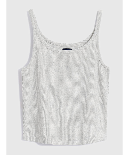 GAP(ギャップ)の「リブ クロップド スパゲッティ タンクトップ(タンクトップ・レディース・ホワイト/ブラック/ベージュ/ブルー/グリーン/その他・S/M/L/XL/XS/XXS)」の13枚目の写真