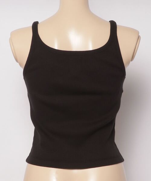 GAP（ギャップ）の「リブ クロップド スパゲッティ タンクトップ