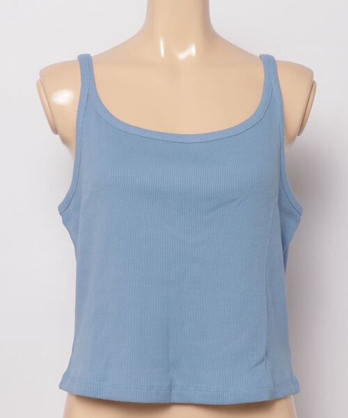 GAP(ギャップ)の「リブ クロップド スパゲッティ タンクトップ(タンクトップ・レディース・ホワイト/ブラック/ベージュ/ブルー/グリーン/その他・S/M/L/XL/XS/XXS)」の22枚目の写真