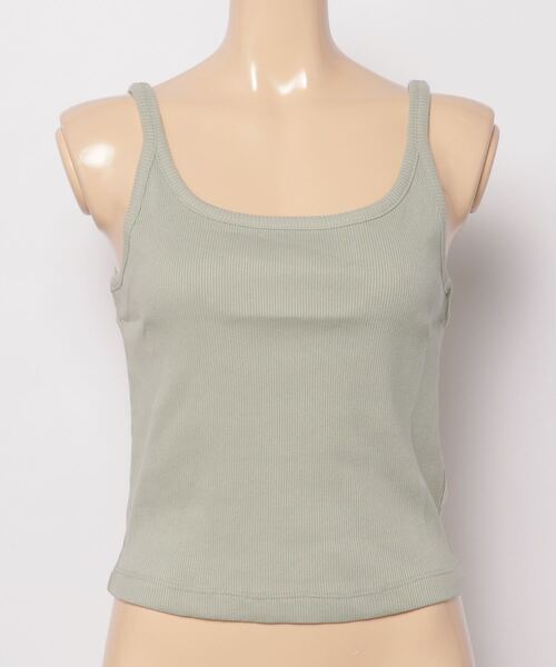 GAP（ギャップ）の「リブ クロップド スパゲッティ タンクトップ