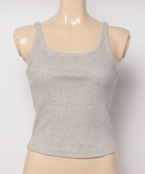 GAP(ギャップ)の「リブ クロップド スパゲッティ タンクトップ(タンクトップ・レディース・ホワイト/ブラック/ベージュ/ブルー/グリーン/その他・S/M/L/XL/XS/XXS)」の8枚目の写真