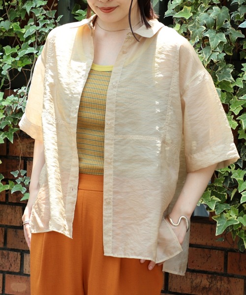 Ray BEAMS(レイビームス)の「Ray BEAMS / マルチボーダー タンクトップ(タンクトップ・レディース・ライトブルー/ダークブラウン/イエロー・ONE SIZE)」の21枚目の写真