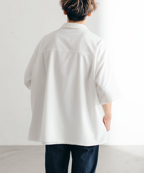epnok(エプノック)の「スキッパールーズシャツ(シャツ/ブラウス・メンズ・チャコールグレー/オフホワイト/グレイッシュベージュ・SMALL/MEDIUM/LARGE)」の11枚目の写真