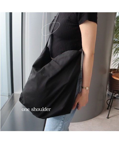 koe（コエ）の「キャンバスワンショルダーバッグ（ショルダーバッグ・レディース・ライトカーキ/アイボリー/ブラック・FREE）」の15枚目の写真