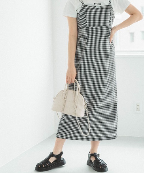 FREE'S MART（フリーズマート）の「◇ボストンチェーンショルダーバッグ（ハンドバッグ・レディース・ホワイト/シャーベット/ブラック・ﾌﾘ-）」の9枚目の写真