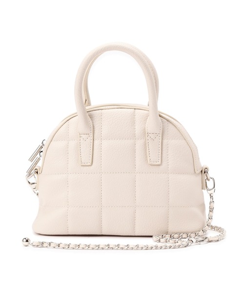 FREE'S MART（フリーズマート）の「◇ボストンチェーンショルダーバッグ（ハンドバッグ・レディース・ホワイト/シャーベット/ブラック・ﾌﾘ-）」の8枚目の写真