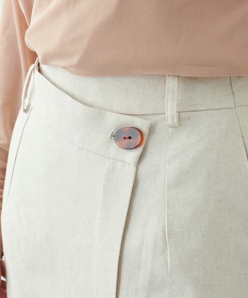 natural couture（ナチュラルクチュール）の「【WEB限定サイズあり】【大人ナチュ】大人のアシメスリットスカート（スカート・レディース・ブラック/ベージュ/レッド・MEDIUM/LARGE）」の17枚目の写真