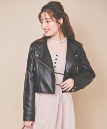 合皮ライダースジャケット