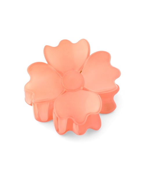 セール】クリアカラーフラワーバンス（バレッタ/ヘアクリップ  