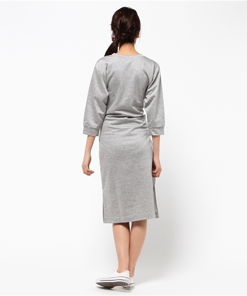 ROSE BUD（ローズバッド）の「LCTO-15116 WAIST TIE LONGDRESS（ワンピース・レディース・ミックスグレー/ネイビー・ONE SIZE）」の10枚目の写真