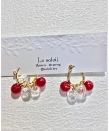 【Le soleil】たわわに揺れる　フープピアス(MA)