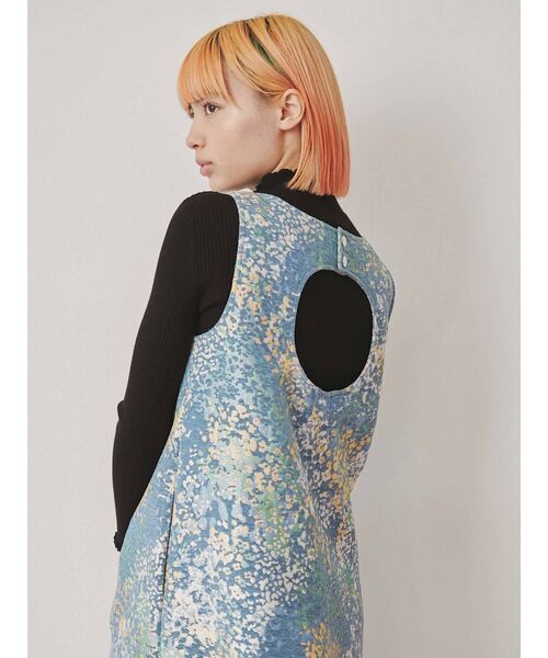 merry jenny（メリージェニー）の「bloomサーキュラージャンパーワンピース（ワンピース・レディース・ライトブルー/ブラック・FREE）」の10枚目の写真