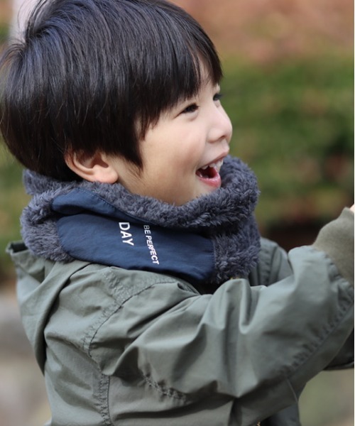 MAKE YOUR DAY（メイクユアデイ）の「ネックウォーマー（ネックウォーマー/スヌード・キッズ・ピンク/カーキ/ネイビー/ブラック・FREE）」の18枚目の写真