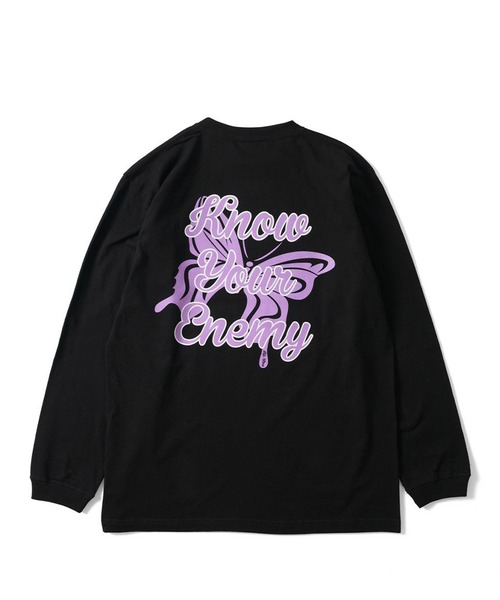 MFC STORE(エムエフシーストア)の「MFC STORE "MFC$" BUTTERFLY MS L/S TEE(Tシャツ/カットソー・メンズ・ホワイト/ブラック/ライトパープル・M/S/L/XL)」の1枚目の写真