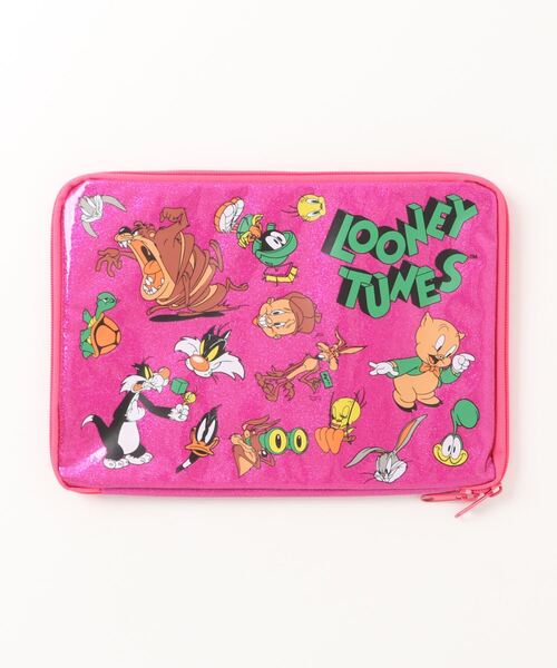 NOSTALGICA（ノスタルジカ）の「【 LOONEY TUNES / NOSTALGICA 】 ルーニー・テューンズ グリッターガジェットケース（PC・タブレットケース・レディース・ピンク・FREE）」の4枚目の写真