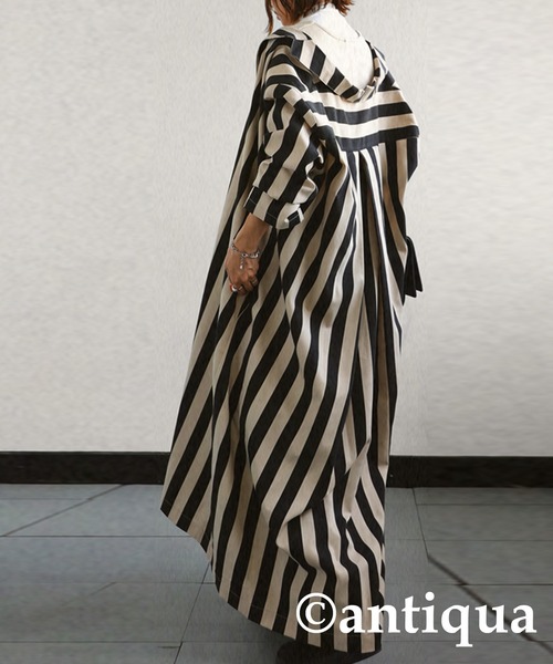 antiqua（アンティカ）の「ストライプジャケット（テーラードジャケット・レディース・ブラック・FREE）」の4枚目の写真