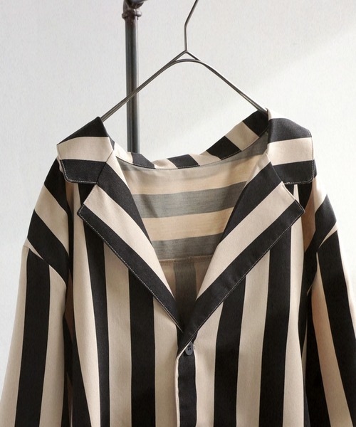 antiqua（アンティカ）の「ストライプジャケット（テーラードジャケット・レディース・ブラック・FREE）」の7枚目の写真