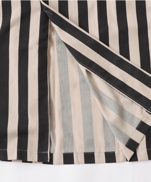 antiqua（アンティカ）の「ストライプジャケット（テーラードジャケット・レディース・ブラック・FREE）」の12枚目の写真