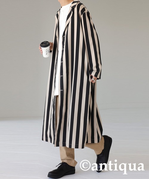 antiqua（アンティカ）の「ストライプジャケット（テーラードジャケット・レディース・ブラック・FREE）」の14枚目の写真