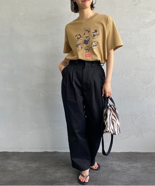 CHUMS（チャムス）の「【WEB限定】[CHUMS/チャムス] ブービー&フレンズ プリントTシャツ（Tシャツ/カットソー・レディース・ベージュ/ホワイト/グレー・M/XL/L）」の8枚目の写真