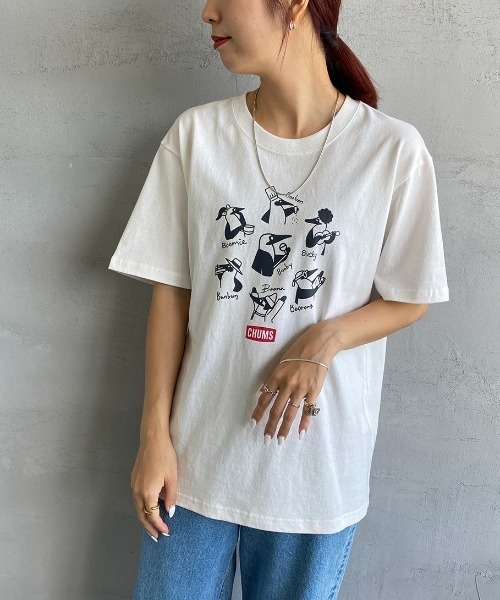 CHUMS（チャムス）の「【WEB限定】[CHUMS/チャムス] ブービー&フレンズ プリントTシャツ（Tシャツ/カットソー・レディース・ベージュ/ホワイト/グレー・M/XL/L）」の19枚目の写真