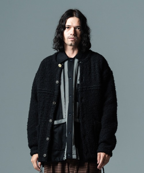 glamb（グラム）の「No Collar Knit JKT / ノーカラーニットジャケット
