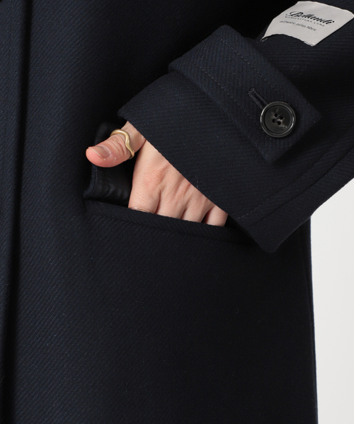 JOURNAL STANDARD relume（ジャーナルスタンダード　レリューム）の「Bellandiスタンドカラーコート（その他アウター・レディース・ベージュ/ネイビー・36/38）」の9枚目の写真