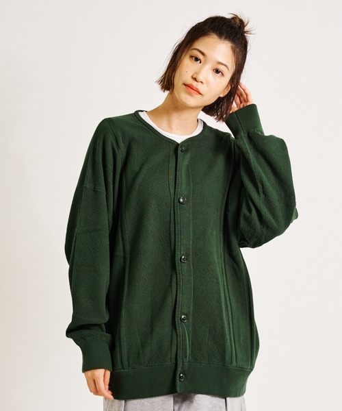 JACKROSE（ジャックローズ）の「JE-ルーズクルー・カーディガン（カーディガン/ボレロ・メンズ・ブラック/ライトベージュ/ダークグリーン/グレイッシュブルー・M/L）」の3枚目の写真