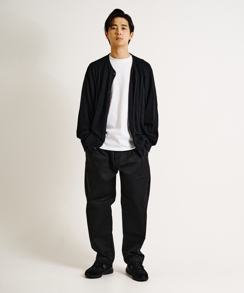 JACKROSE（ジャックローズ）の「JE-ルーズクルー・カーディガン（カーディガン/ボレロ・メンズ・ブラック/ライトベージュ/ダークグリーン/グレイッシュブルー・M/L）」の10枚目の写真