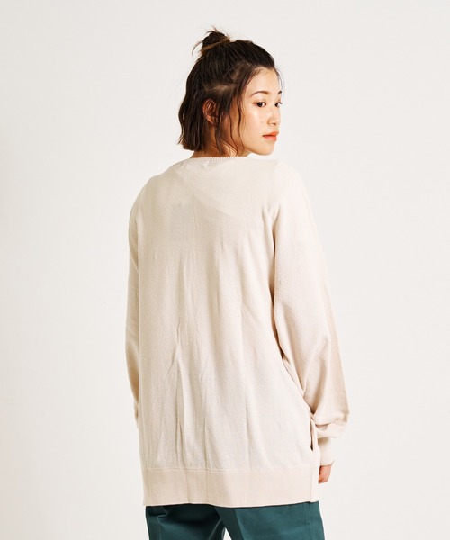 JACKROSE（ジャックローズ）の「JE-ルーズクルー・カーディガン（カーディガン/ボレロ・メンズ・ブラック/ライトベージュ/ダークグリーン/グレイッシュブルー・M/L）」の17枚目の写真