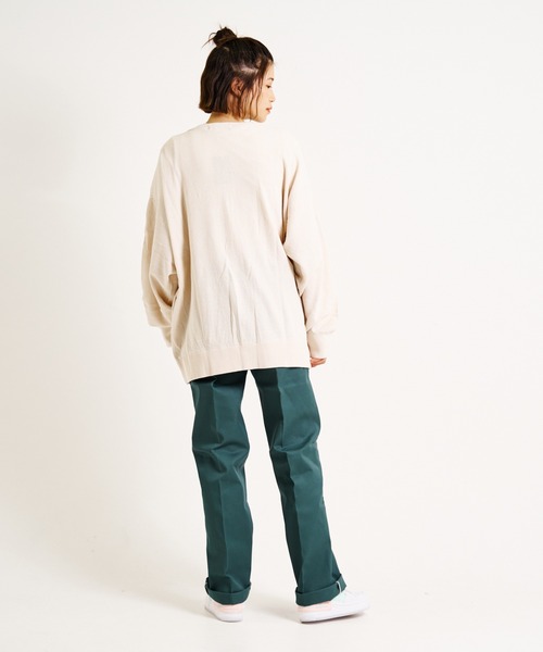 JACKROSE（ジャックローズ）の「JE-ルーズクルー・カーディガン（カーディガン/ボレロ・メンズ・ブラック/ライトベージュ/ダークグリーン/グレイッシュブルー・M/L）」の22枚目の写真