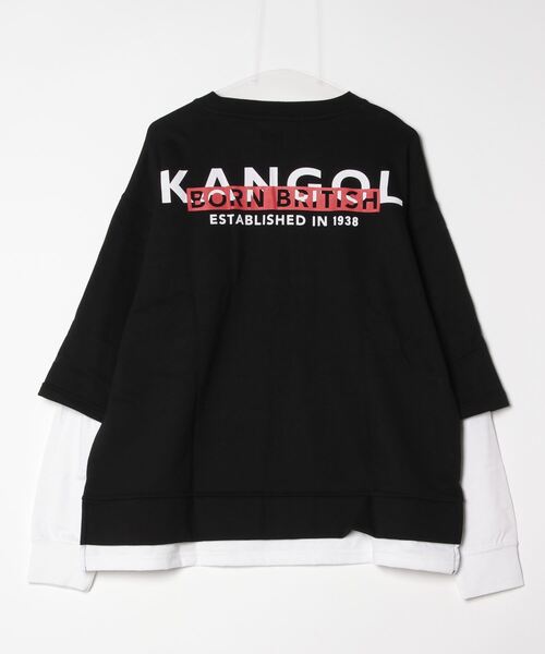KANGOL(カンゴール)の「KANGOL カンゴール バックロゴプリントフェイクレイヤードトレーナー(スウェット・メンズ・パープル/ベージュ/グリーン/ブラック・M/L/XL)」の10枚目の写真