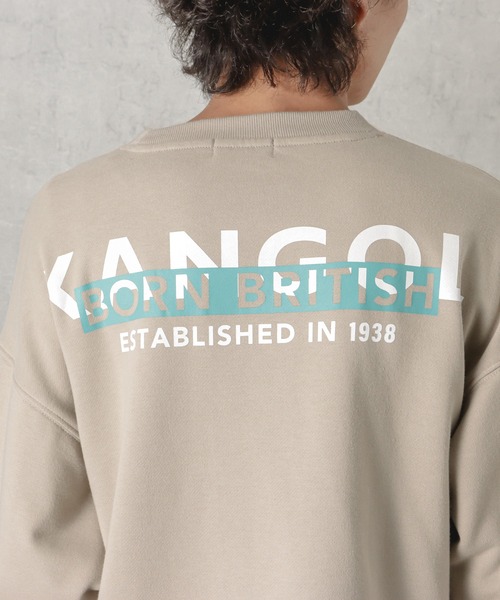 KANGOL(カンゴール)の「KANGOL カンゴール バックロゴプリントフェイクレイヤードトレーナー(スウェット・メンズ・パープル/ベージュ/グリーン/ブラック・M/L/XL)」の16枚目の写真