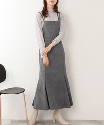 DRESKIP | 【柔らかストレッチ】マ－メイド マキシ キャミワンピース(ワンピース)