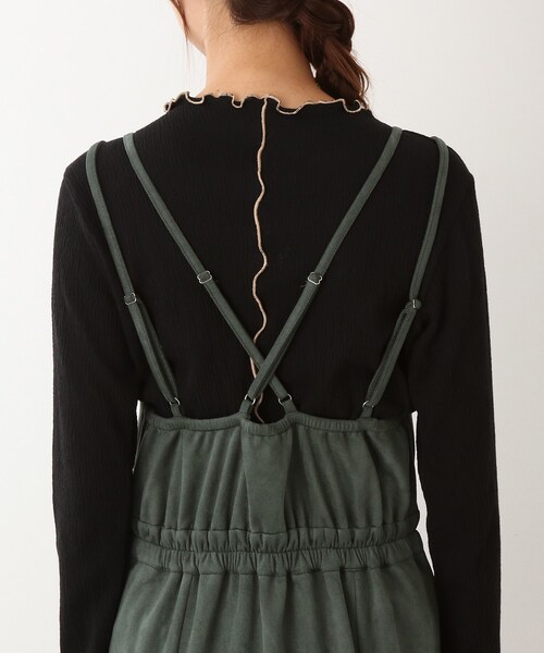 DRESKIP（ドレスキップ）の「◆【柔らかストレッチ】マ－メイド マキシ キャミワンピース（ワンピース・レディース・ダークグリーン/グレー系その他/サンドベージュ・02/03）」の20枚目の写真