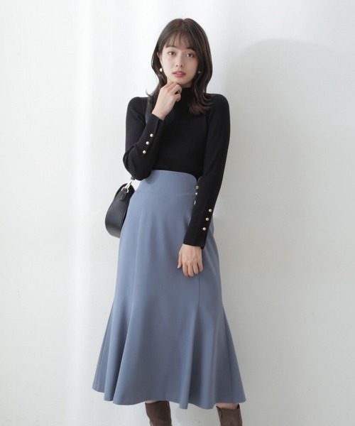 PROPORTION BODY DRESSING（プロポーションボディドレッシング）の「ビジュー釦マーメイドスカート / 1212220913（スカート・レディース・ブラウン/ピンク/ブルー・SMALL/MEDIUM）」の6枚目の写真