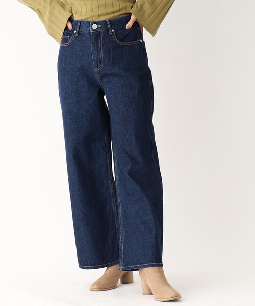 OPAQUE.CLIP（オペークドットクリップ）の「◆オーガニックコットンデニム 204 Baggy（その他パンツ・レディース・ダークネイビー/ブルー・36/40/34/38/42）」の2枚目の写真