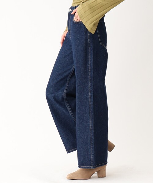 OPAQUE.CLIP（オペークドットクリップ）の「◆オーガニックコットンデニム 204 Baggy（その他パンツ・レディース・ダークネイビー/ブルー・36/40/34/38/42）」の3枚目の写真