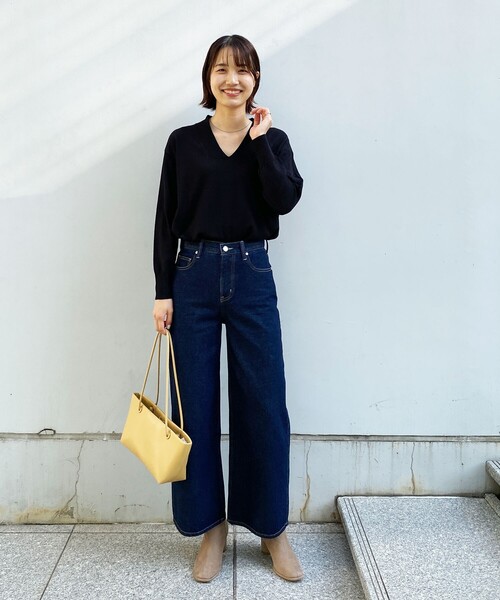 OPAQUE.CLIP（オペークドットクリップ）の「◆オーガニックコットンデニム 204 Baggy（その他パンツ・レディース・ダークネイビー/ブルー・36/40/34/38/42）」の10枚目の写真