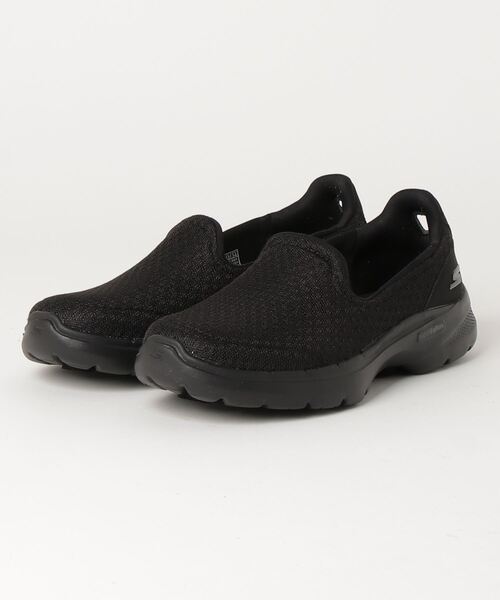 SKECHERS(スケッチャーズ)の「SKECHERS スケッチャーズ GO WALK 6 - BIG SPLASH ゴーウォーク6ビッグスプラッシュ 124508 BBK(スニーカー・レディース・ブラック・24.0cm/23.5cm/22.5cm/23.0cm/25.0cm/24.5cm)」の1枚目の写真