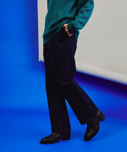 tk.TAKEO KIKUCHI(ティーケータケオキクチ)の「◆スリムフレア&デニムパンツ(デニムパンツ・メンズ・ネイビー系3/ボルドー/ダークグリーン・02/03)」の15枚目の写真