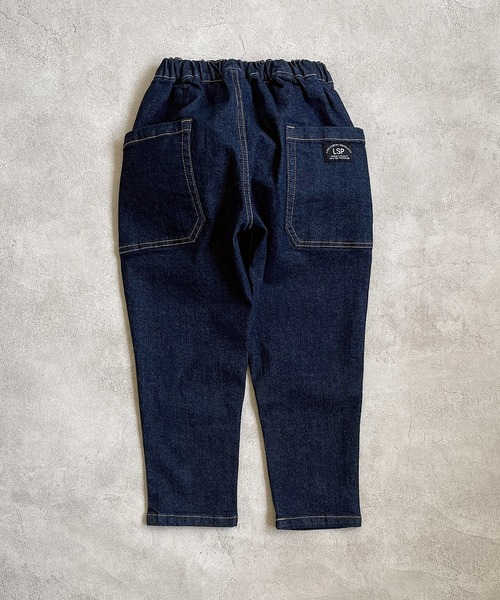 Life Support Products（ライフサポートプロダクツ）の「デニムタックロングパンツ（80～150cm）（デニムパンツ・キッズ・ネイビー/ブルー・80/90/95/100/110/120/130/140/150）」の6枚目の写真