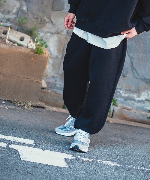 improves(インプローブス)の「【improves】13.4オンス ヘビーウエイト 裏起毛 スウェット リブパンツ(スウェットパンツ・メンズ・ブラック/オートミール・MEDIUM/LARGE)」の3枚目の写真