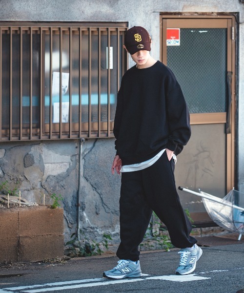 improves(インプローブス)の「【improves】13.4オンス ヘビーウエイト 裏起毛 スウェット リブパンツ(スウェットパンツ・メンズ・ブラック/オートミール・MEDIUM/LARGE)」の5枚目の写真