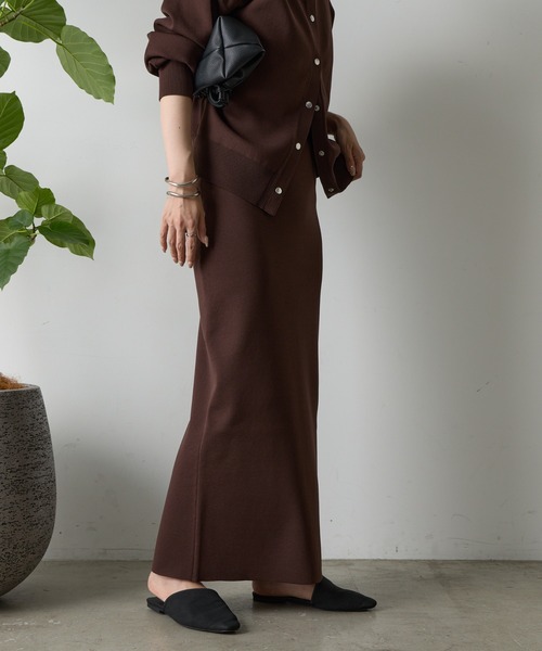 3kg見え！エステルヤーンペンシルスカート（スカート）｜COLONY