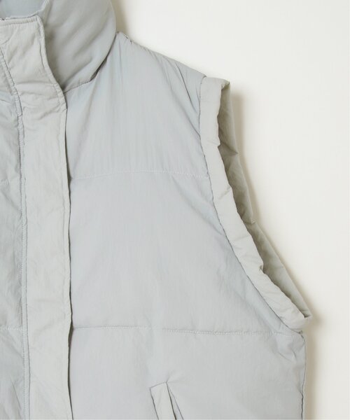 notch.（ノッチ）の「パデッドベスト（ダウンベスト・レディース・オフホワイト/ブラック/グレー・M）」の8枚目の写真