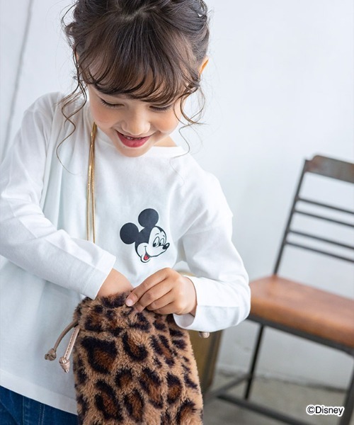 lulpini（ルルピー二）の「[lulpini] Disney Collection コットンロングスリーブTシャツ（Tシャツ/カットソー・キッズ・ホワイト系その他/ピンク/ホワイト系その他2/チャコールグレー・S/M/L）」の2枚目の写真