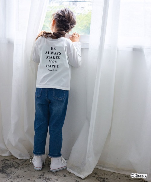 lulpini（ルルピー二）の「[lulpini] Disney Collection コットンロングスリーブTシャツ（Tシャツ/カットソー・キッズ・ホワイト系その他/ピンク/ホワイト系その他2/チャコールグレー・S/M/L）」の6枚目の写真